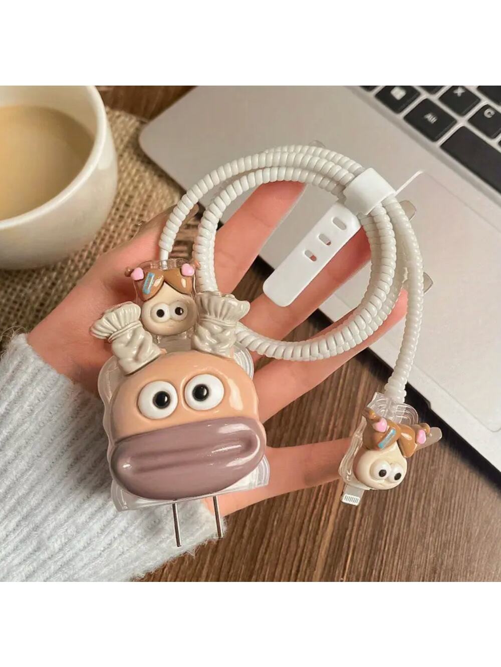 Cinnamon Dogs iPhone Charger Cover Cable Protectors P86